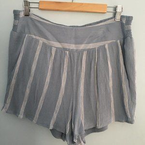 Torrid Light Blue Striped Flowy Shorts Size 0X